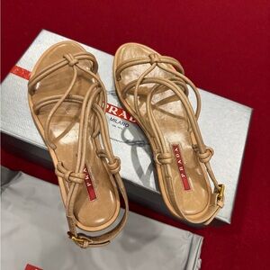 Brand New Prada Sandals Beige Light brown - Size: 36.5